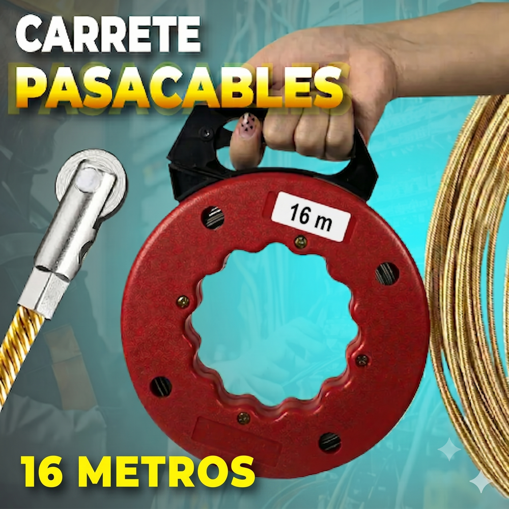 Carrete Pasacables de Acero