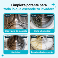 Antes y después: olor, moho, suciedad y residuo