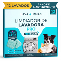 Caja de LavaPuro Limpiador de Lavadora Pro con 12 tabletas
