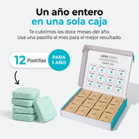 12 pastillas, un año entero en una sola caja